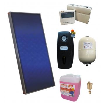 Pachet sistem solar presurizat, panou Sunsystem PК SL FP 2.0, controller, vas expansiune, grup pompare, aerisitor 1/2, antigel