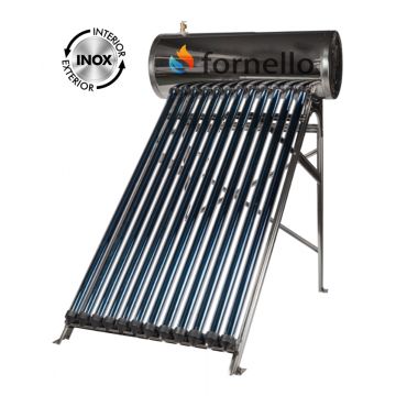 Panou solar presurizat compact FORNELLO SPP-470-H58/1800-12-c cu 12 tuburi vidate de tip heat pipe si boiler din inox de 109 litri