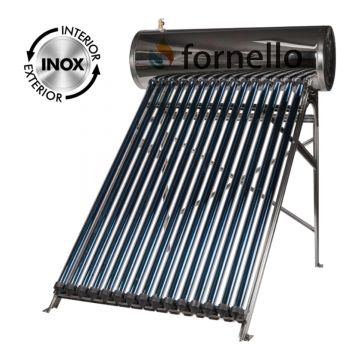 Panou solar presurizat compact FORNELLO SPP-470-H58/1800-15-c cu 15 tuburi vidate de tip heat pipe si boiler din inox de 135 litri