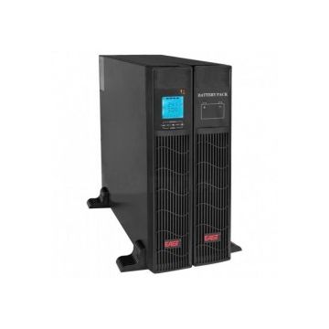 UPS online EAST 2700W/3000VA Rack/Tower ecran LCD 2U 8x12V/9Ah