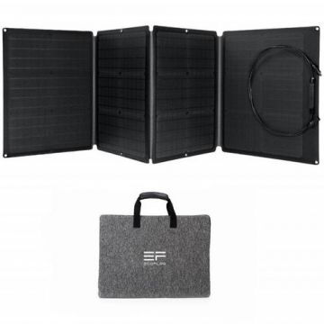 Panou solar fotovoltaic portabil EcoFlow, pliabil, 110W, IP68