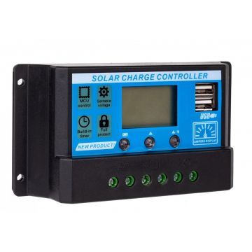 REGULATOR SOLAR SOL PWM 10A 2xUSB