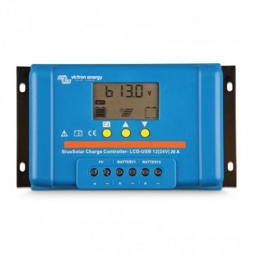 Incarcator solar LCD&USB 12V/24V 20A Victron Energy BlueSolar PWM-LCD&USB 12/24V-20A