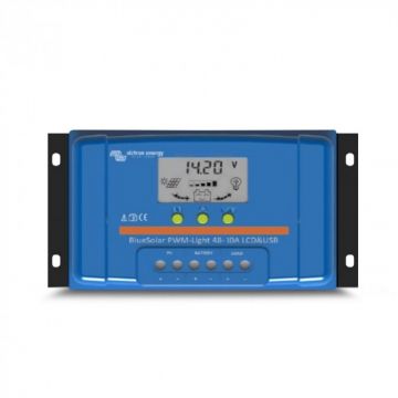 Incarcator solar LCD&USB 48V-10A Victron Energy BlueSolar PWM-LCD&USB 48V-10A