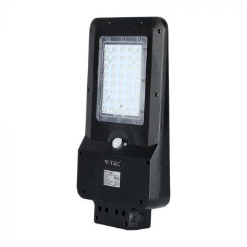 Lampa LED solara stradala 15W cu senzor Alb Neutru