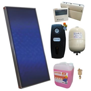 Pachet sistem solar presurizat, panou Sunsystem PК SL FP 2.4, controller, vas expansiune, grup pompare, aerisitor 1/2, antigel