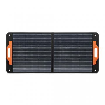 Panou fotovoltaic portabil Blackview Oscal PM100, 100W, Pliabil in 2 bucati, Picioare reglabile, 3800g (Negru)