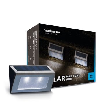 proiector solar de perete 1.5lm lumina rece 2 buc/set modee