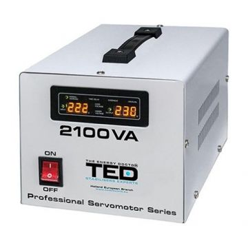 Stabilizator tensiune servomotor 2100VA - TED VC2100